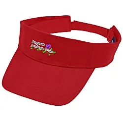 Cotton Twill Lightweight Visor - Embroidered