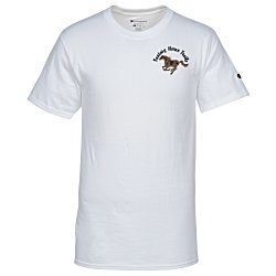 Champion Tagless T-Shirt - Embroidered - White