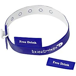 Vinyl Locking Wristband - 2 Tabs