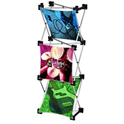 Geometric Junior Pop-Up Tabletop Display - 3-Panel