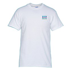 Gildan 5.3 oz. Cotton T-Shirt - Men's - Embroidered - White