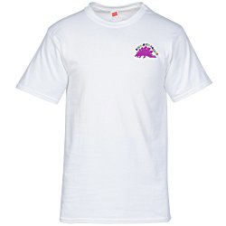 Hanes Essential-T T-Shirt - Men's - Embroidered - White