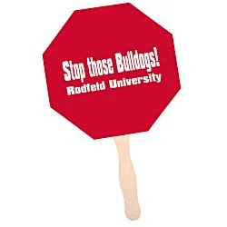 Hand Fan - Stop Sign