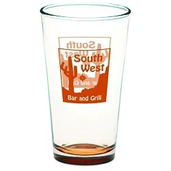 Pint Glass - 16 oz. - Bottom Color