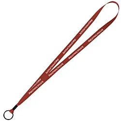 Economy Lanyard - 1/2" - Metal Split Ring - 24 hr