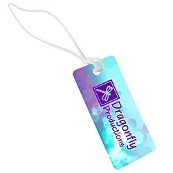 Rectangle POLYspectrum Bag Tag - 2" x 4" - Opaque