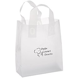 Soft-Loop Frosted Clear Shopper - 10" x 8"