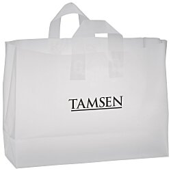 Soft-Loop Frosted Clear Shopper - 12" x 16"