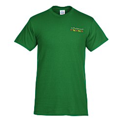 Adult 5.2 oz. Cotton T-Shirt - Embroidered