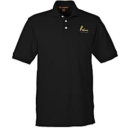 Harriton 5.6 oz. Easy Blend Pocket Polo