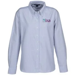 Blue Generation Long Sleeve Oxford - Ladies' - Stripes