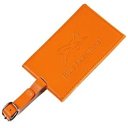 Colorplay Double Leather Luggage Tag