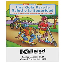 A Guide To Health & Safety Coloring Book - Spanish