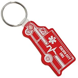 Ambulance Soft Keychain - Translucent