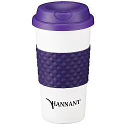 Color Banded Classic Coffee Cup - 16 oz.