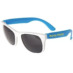 Neon Sunglasses with White Frames