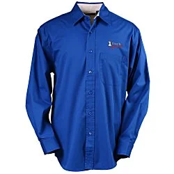 Peached Fine Line Twill Shirt - Men's