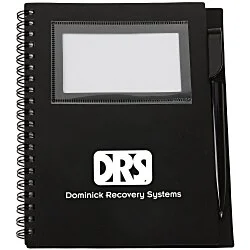 Business Card Notebook with Pen - Opaque