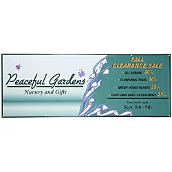 Value Indoor Banner - 3' x 8'