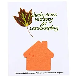 Seeded Paper Shapes Mailer/Postcard - 4" x 5" House