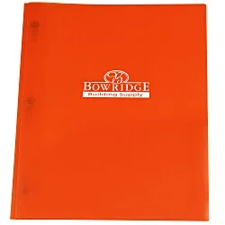 3 Prong Twin Pocket Presentation Folder - Translucent