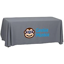 Serged Open-Back Polyester Table Throw - 6' - 24 hr