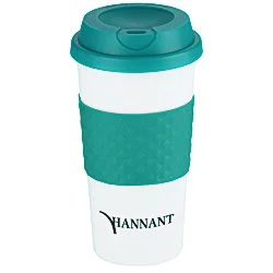 Color Banded Classic Coffee Cup - 16 oz. - 24 hr