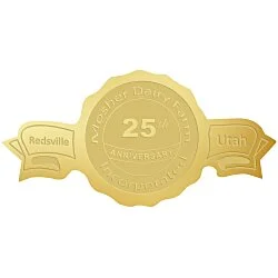 Embossed Seal by the Roll - Banner - 1-1/4" x 2-1/2"