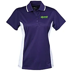 Tipped Colorblock Wicking Polo - Ladies' - Embroidered