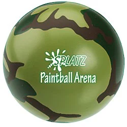 Camouflage Round Stress Reliever