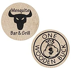 Wooden Nickel - Buck