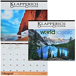 World Scenic Large Wall Calendar
