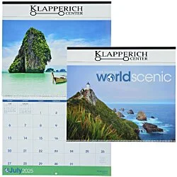 World Scenic Large Wall Calendar