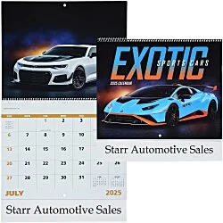 Exotic Sports Cars Calendar - Spiral