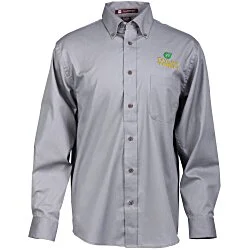 Harriton Twill Shirt with Stain Release - Men's