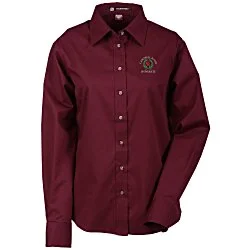 Harriton Twill Shirt with Stain Release - Ladies'