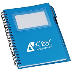 Business Card Notebook with Pen - Translucent - 24 hr