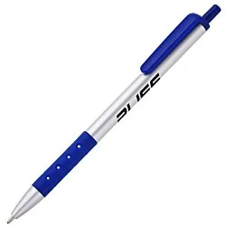 Grip Click Pen - Silver