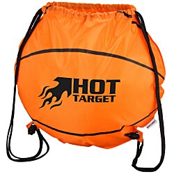 Game Time! Basketball Drawstring Backpack