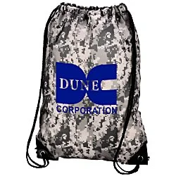 Drawstring Sportpack - 18" x 14" - Digital Camo