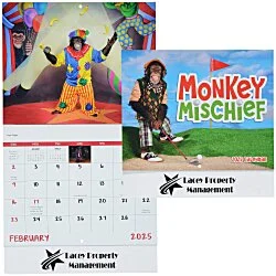 Monkey Mischief Calendar - Stapled