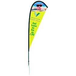 Outdoor Sail Sign - 8' - One Sided