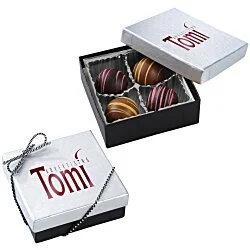 Truffles - 4-Pieces - Silver Box