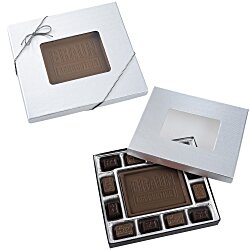 Chocolate Bites - 12-Piece - Silver Box