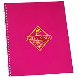 Poly Cover Notebook - 10-7/8 x 8-3/16 -Wide Rule-Translucent