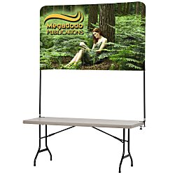 Tabletop Banner System with Back Wall - 6'