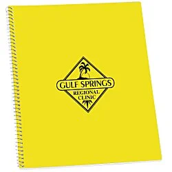 Poly Cover Notebook - 10-7/8 x 8-3/16 - Wide Rule - Opaque