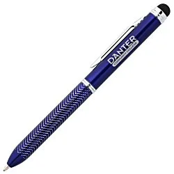 Chevron Dual Ink Stylus Metal Pen