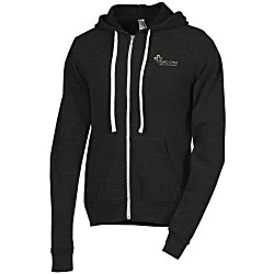 Bella+Canvas Tri-Blend Sponge Fleece Full-Zip Hoodie - Embroidered