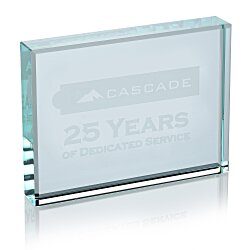 Jade Glass Paperweight - Horizontal